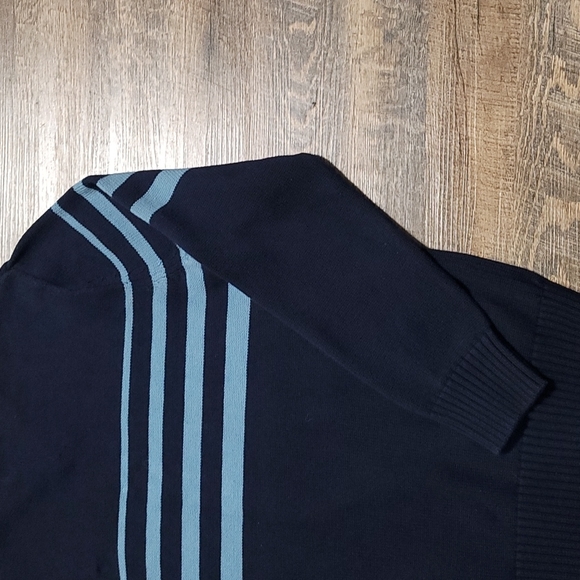 Denver Hayes men's sweater V neck size medium navy and blue color Gently Loved - Picture 9 of 12